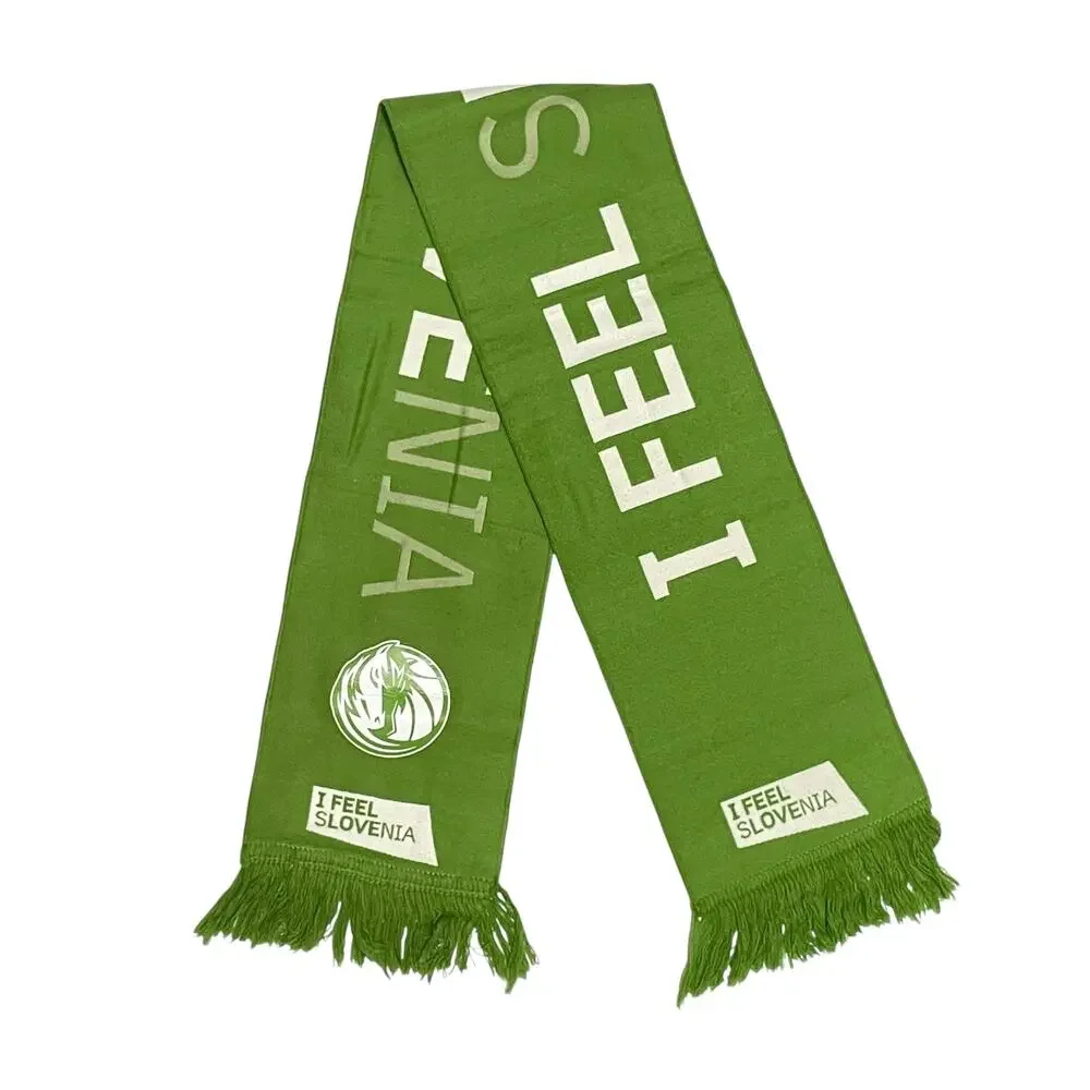 NBA I feel Slovenia Luka Doncic Dallas Mavericks Basketball Promo Green Scarf